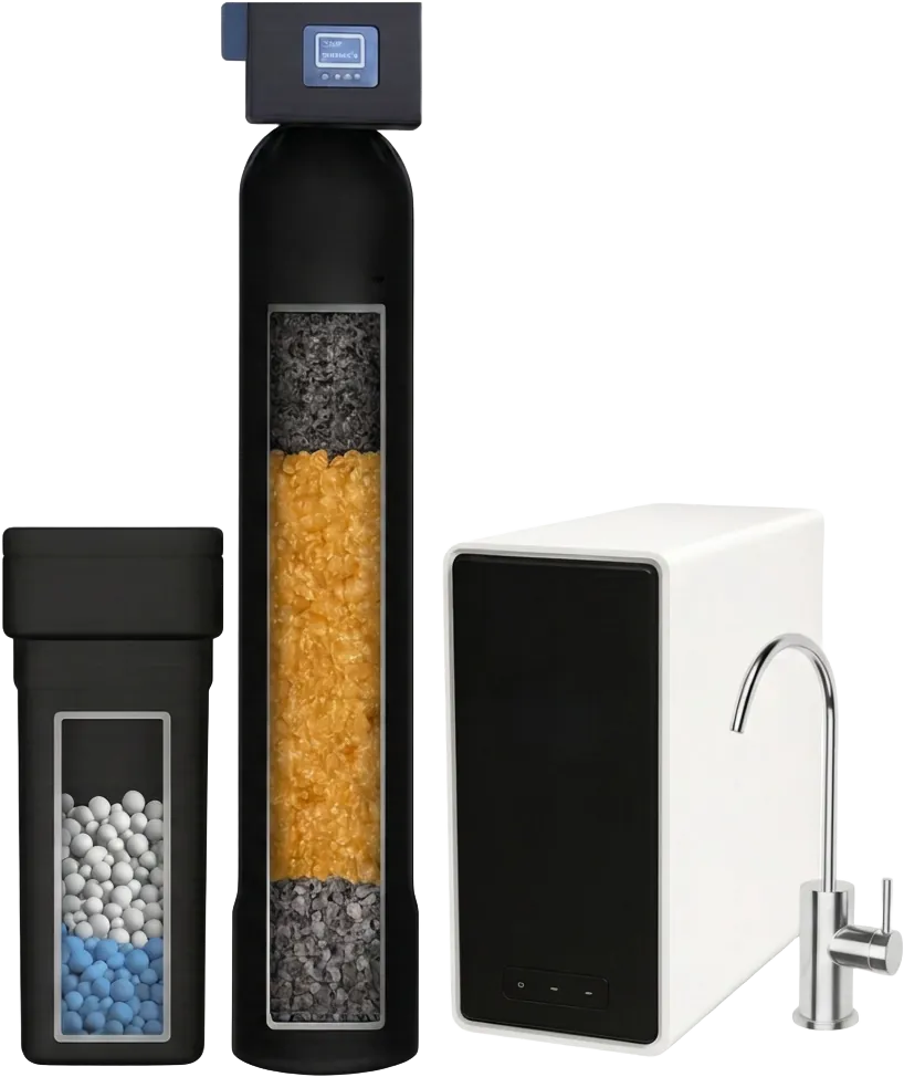 Forge Water Co Complete Home Package with whole-home system and HW800 tankless reverse osmosis